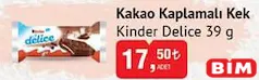 KİNDER DELİCE KAKAO KAPLAMALI KEK 39 G